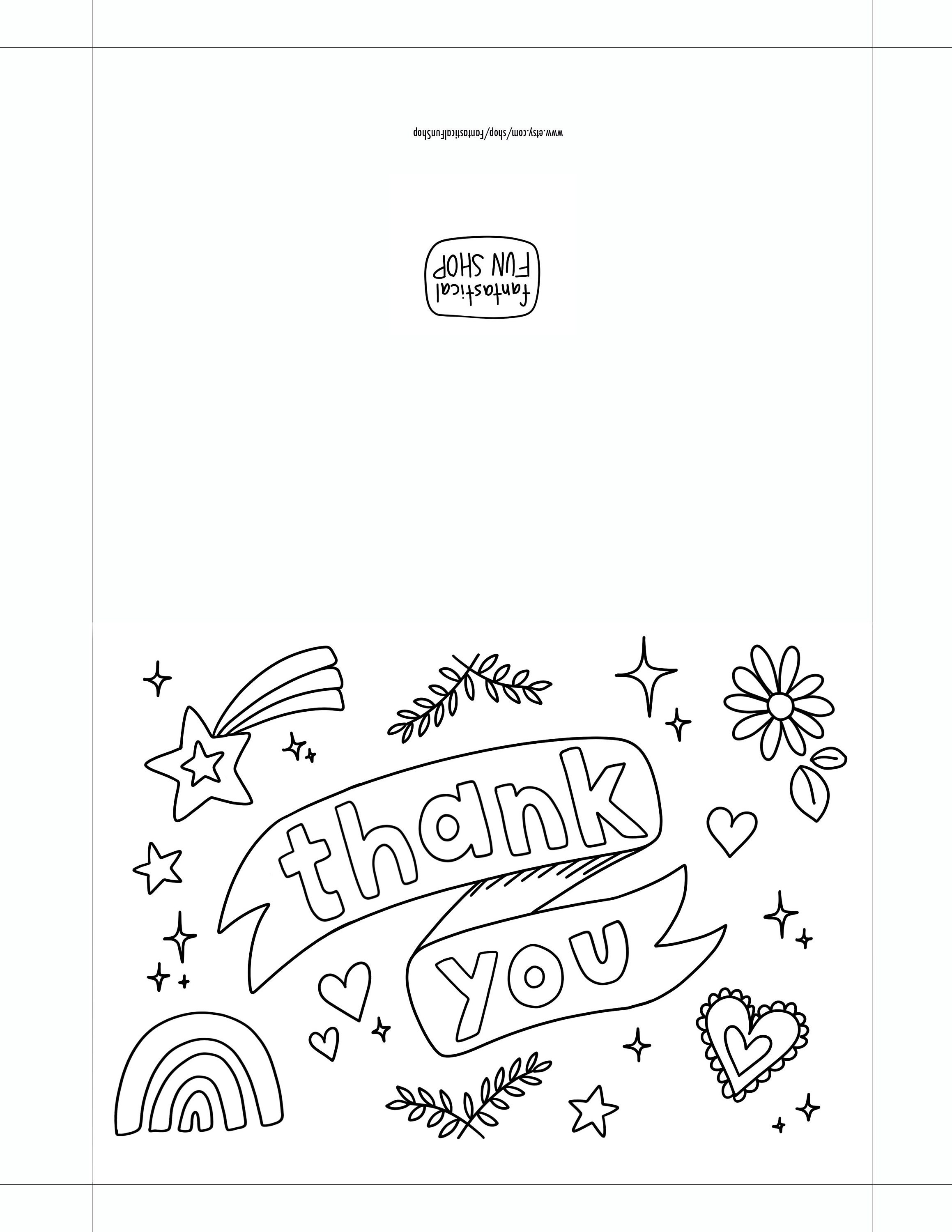 PRINTABLE Thank You Card From Child ...