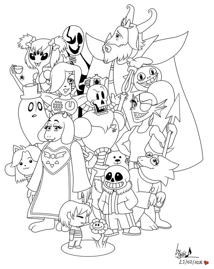 Undertale Coloring Pages Printable ...