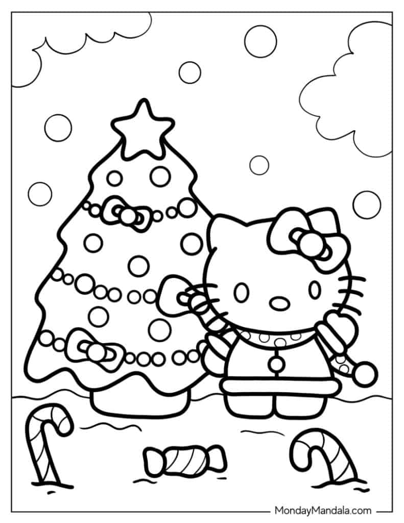 1,000 Christmas Coloring Pages (Free ...