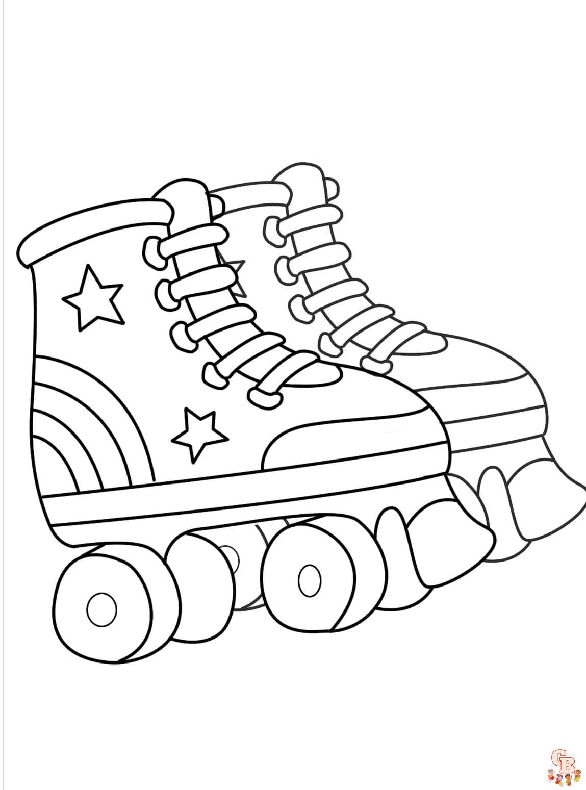 Printable Roller Skate Coloring Pages ...