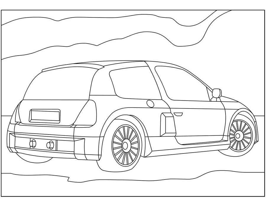 Renault Coloring pages 
