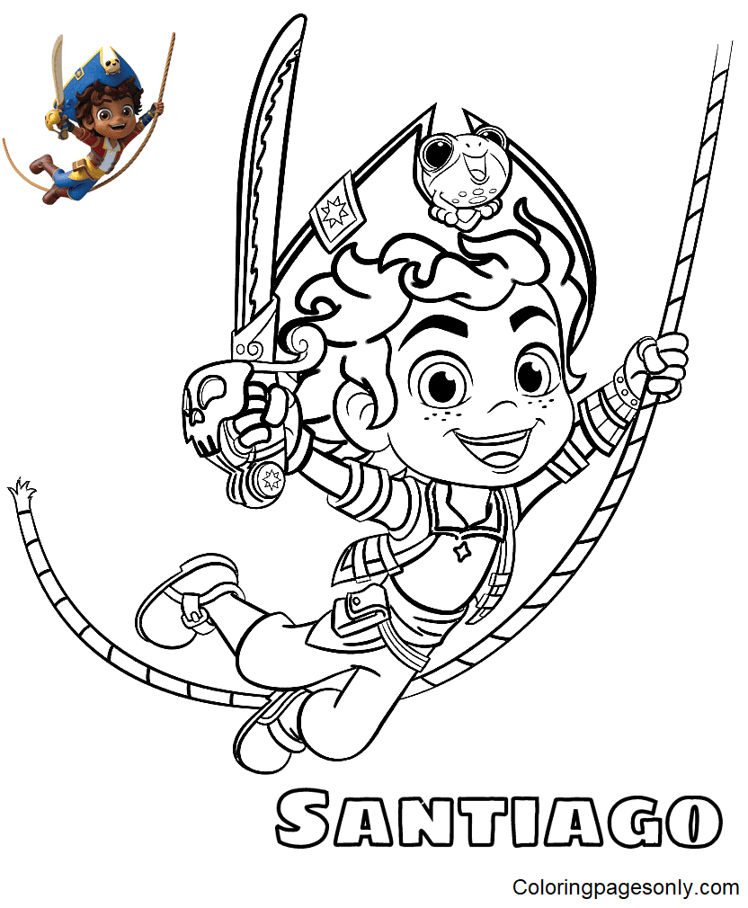 Santiago of the Seas Coloring Pages Printable for Free Download