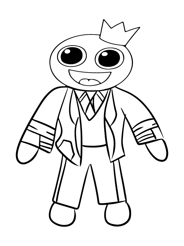 Formal Rainbow Friends Roblox Coloring Page - Free Printable Coloring Pages  for Kids
