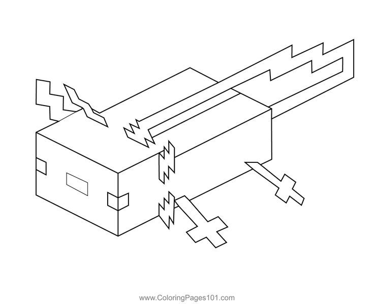 Axolotl Minecraft Coloring Page | Minecraft coloring pages, Minecraft  printables, Minecraft drawings