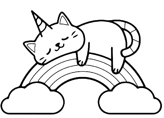 15 Adorable Unicorn Coloring Pages Your Kid Will Love! | Unicorn coloring  pages, Cat coloring page, Cute coloring pages