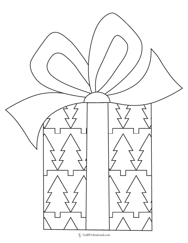 11 Christmas Gift Coloring Pages