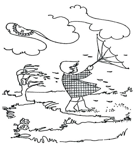Windy Weather Colouring Pages - Free Colouring Pages