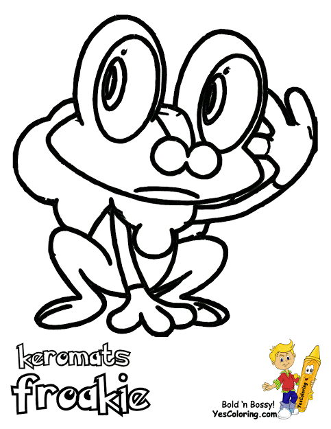 Best HD Pokemon X And Y Coloring Pages Frogadier Design - Kids, Children  and Adult Coloring Pages