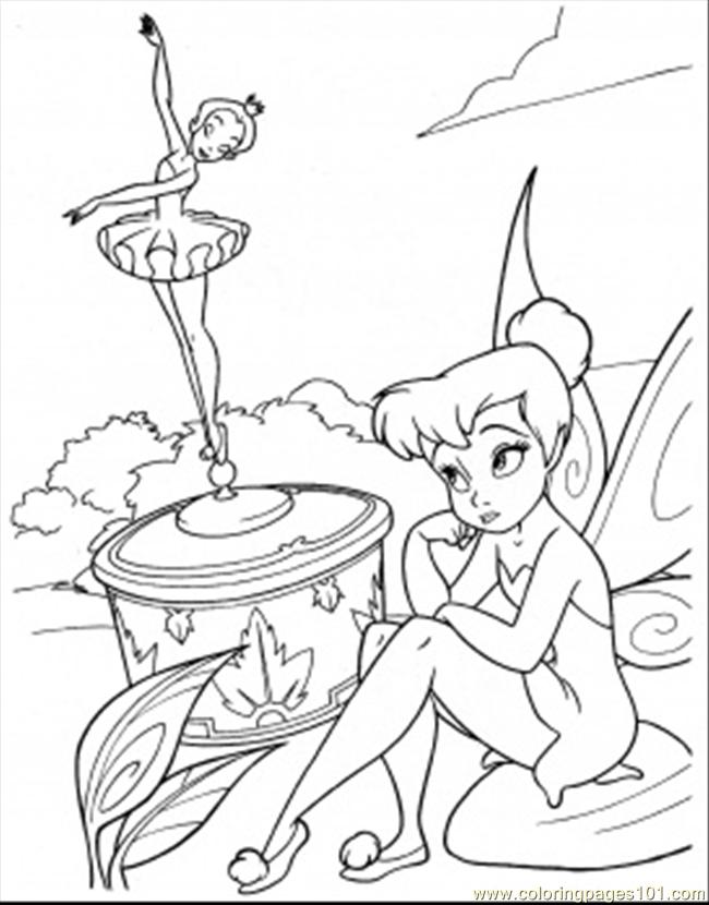 Sadness In Her Eyes Coloring Page - Free Disney Fairies Coloring Pages :  ColoringPages101.com