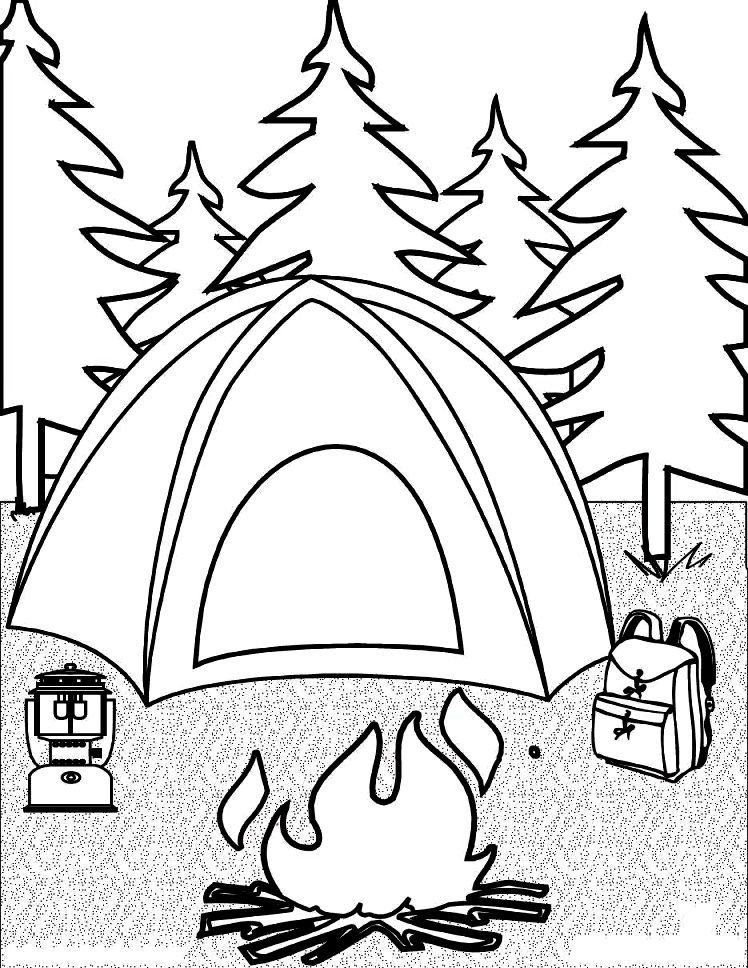 Camping Coloring Pages Â» Coloring Pages Kids