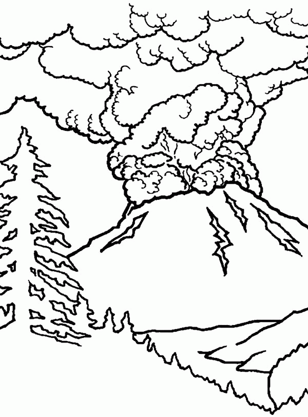 Free Download Volcano Coloring Page - Toyolaenergy.com