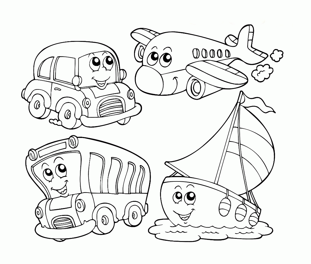 coloring page for kindergarten printable coloring book sheet. free ...