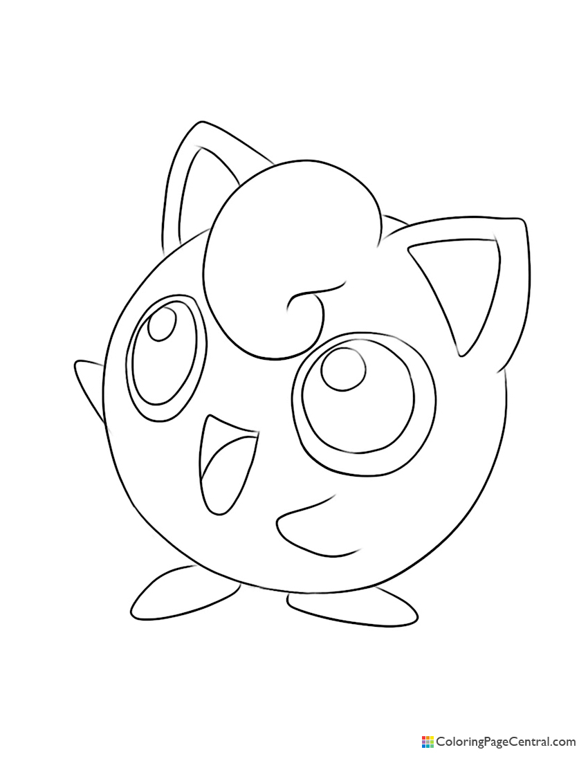 Pokemon - Jigglypuff 02 Coloring Page ...