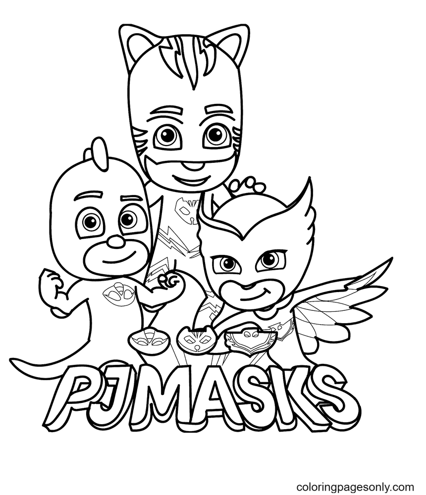 Pajama Hero from PJ Masks Coloring Pages - PJ masks Coloring Pages - Coloring  Pages For Kids And Adults