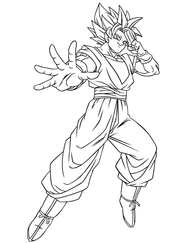 goku black coloring pages - Clip Art Library