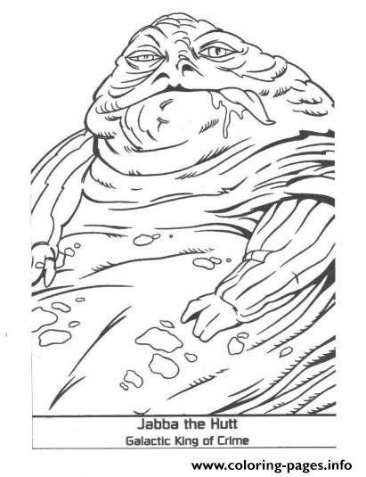 Star Wars Last Jedi Jabba The Hutt Coloring Pages Printable