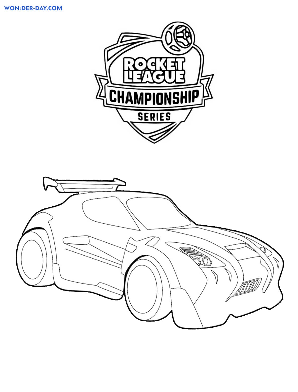 Rocket League Coloring pages . Print ...wonder-day.com