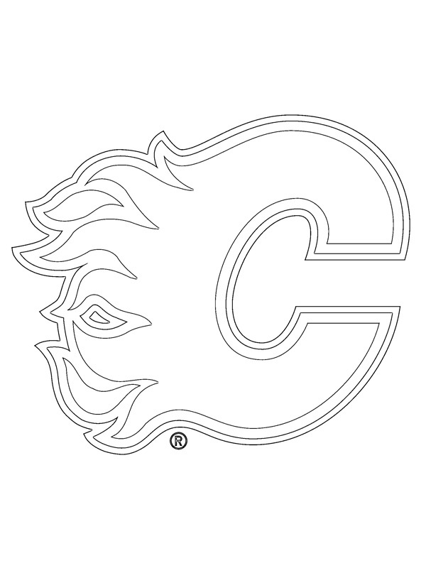 Calgary Flames Coloring Page - Funny Coloring Pages