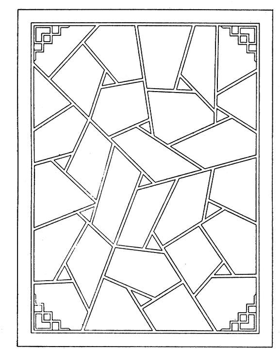 Creative Geometric Shapes Coloring Page