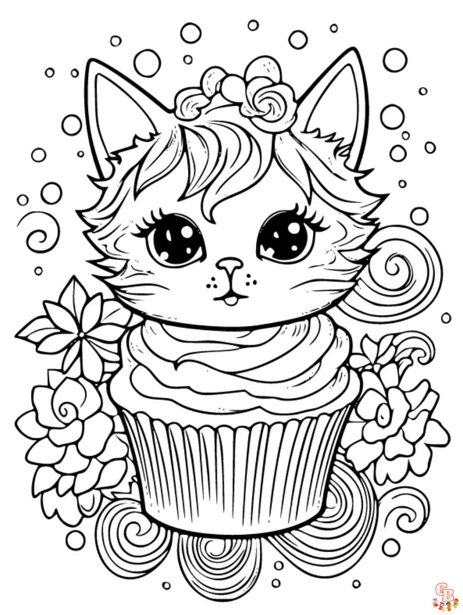 Cupcake Coloring Pages - Fun and Free ...