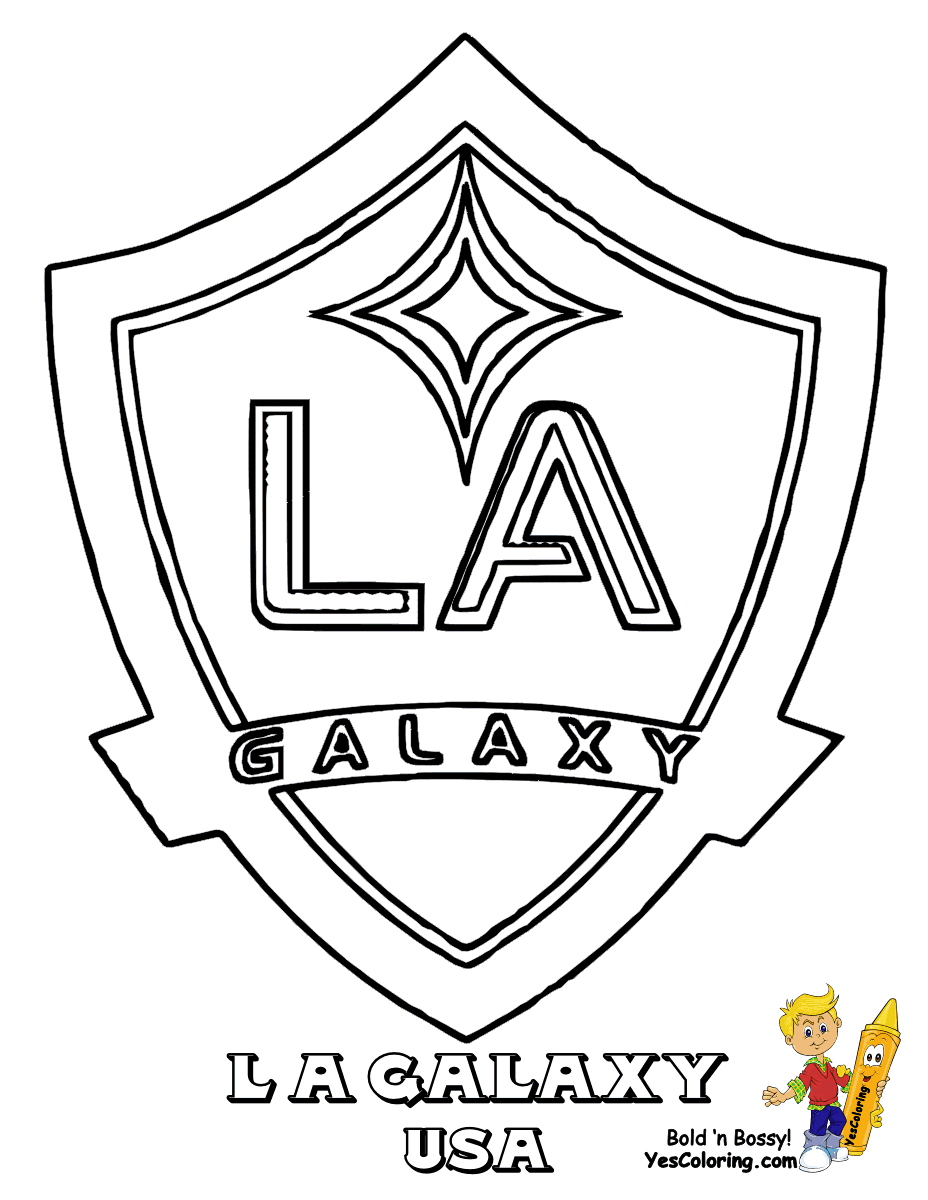 Los Angeles Galaxy Coloring Pages - Get ...