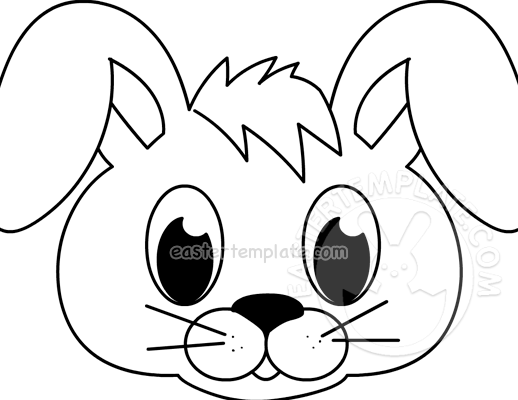 Easter Bunny Mask coloring page ...