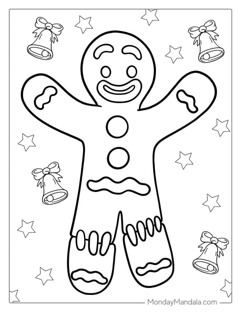 36 Gingerbread Man Coloring Pages (Free ...