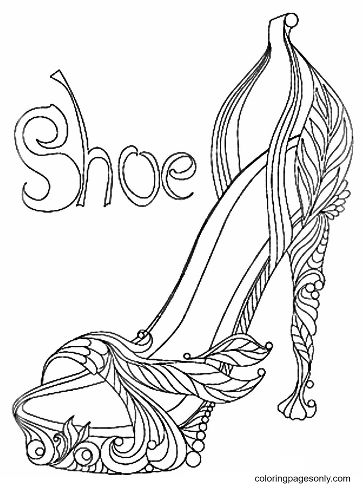 Shoe Coloring Pages - Coloring Pages For Kids And Adults