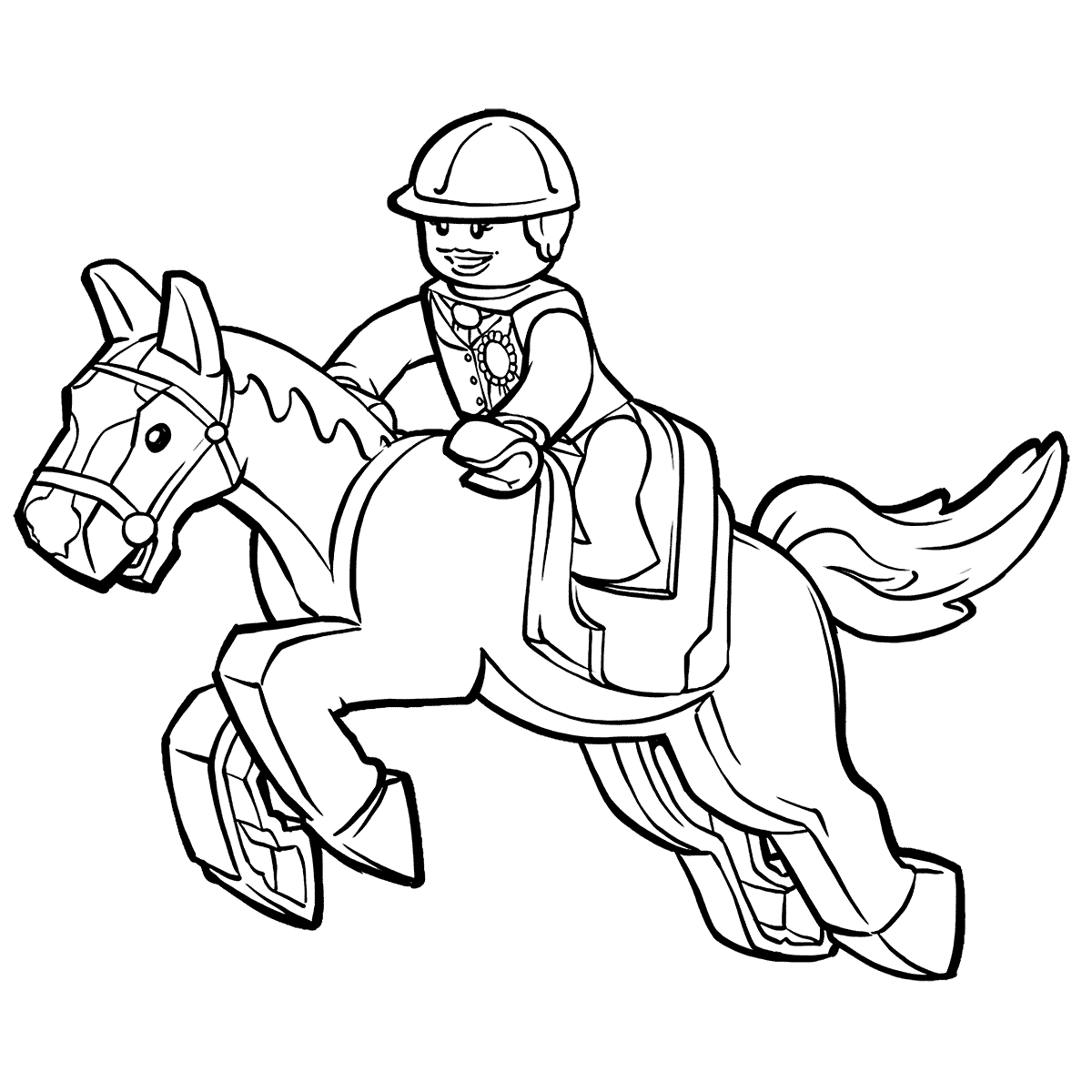 LEGO Horse Coloring Pages - Get ...