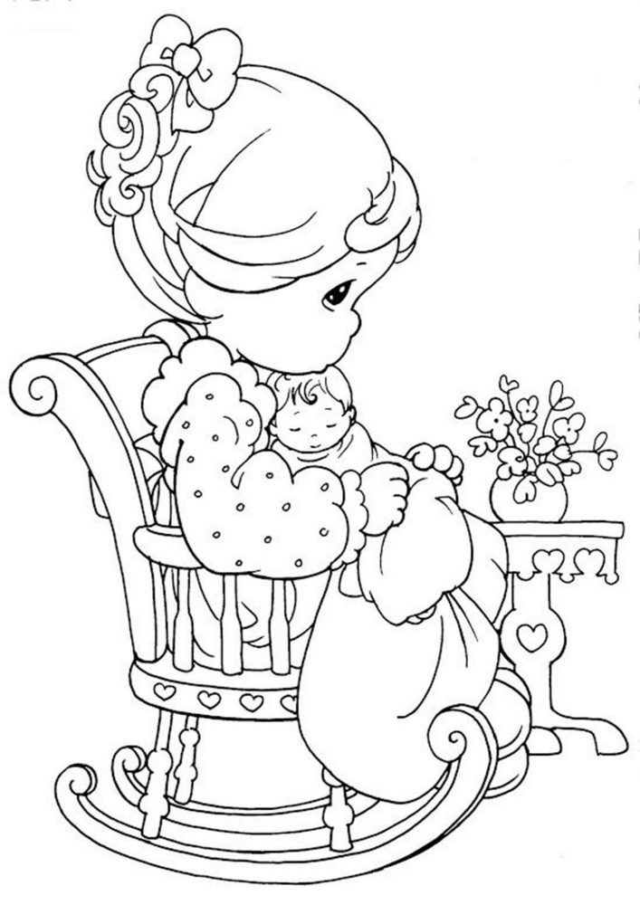 Free & Easy To Print Precious Moments Coloring Pages - Tulamama