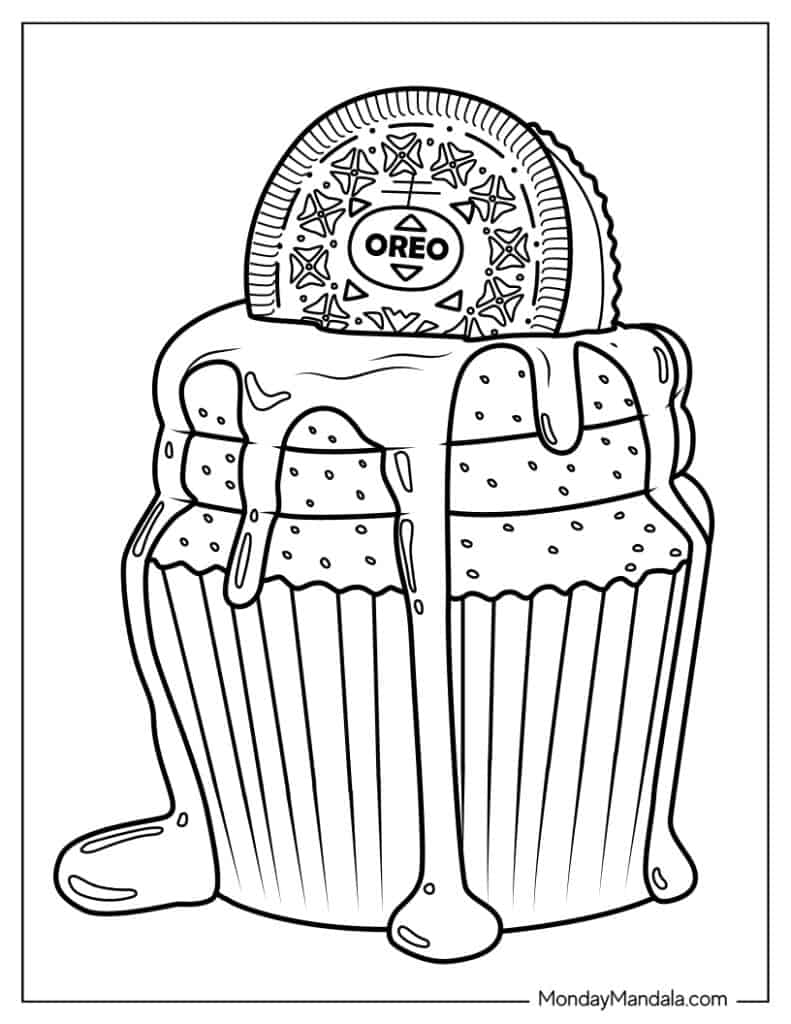 32 Cupcake Coloring Pages (Free PDF Printables)