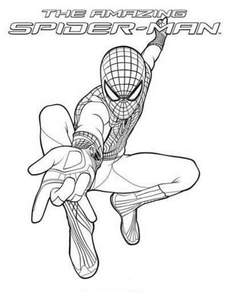 The Amazing New Spiderman Coloring Pages >> Disney Coloring Pages |  Tinkerbell coloring pages, Spider coloring page, Spiderman coloring