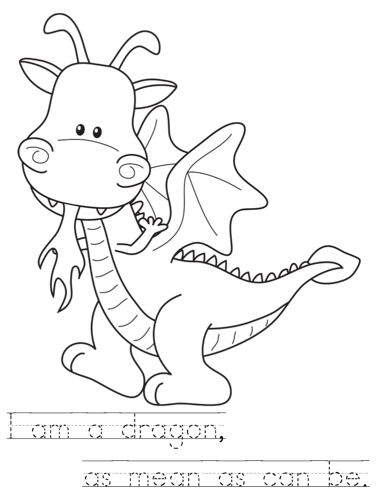 Kid Color Pages: Room on the Broom | Dragon coloring page, Dragon quilt, Coloring  pages