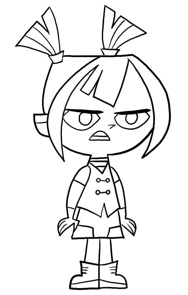 Gwen from Total DramaRama coloring page