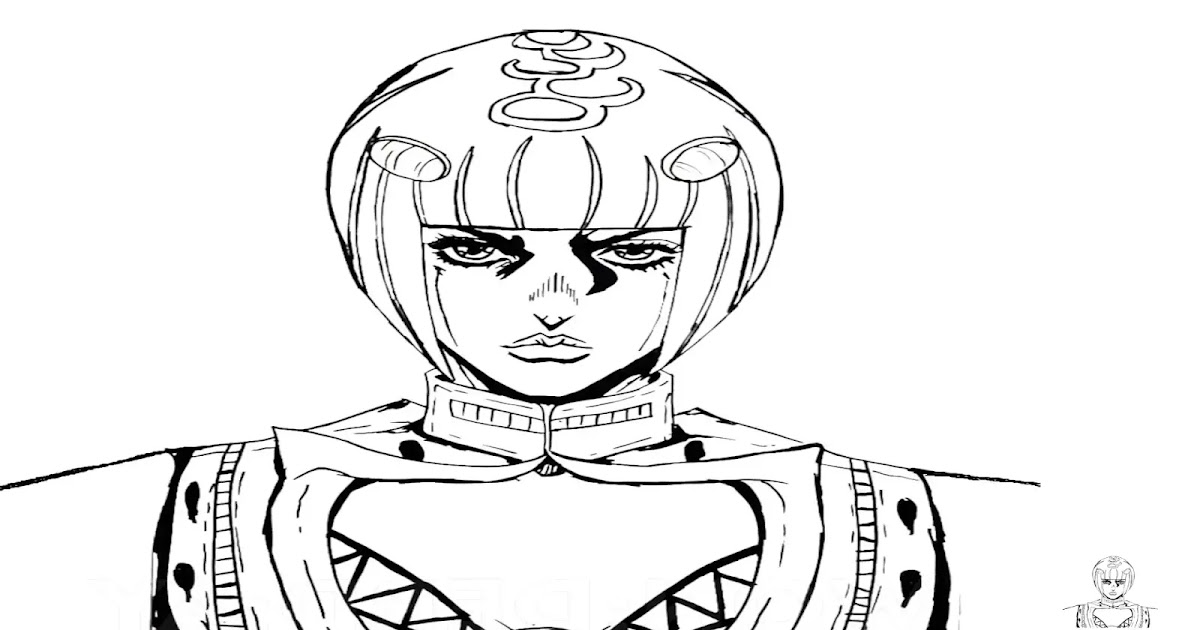 Coloring Page Of Bruno Bucciarati (JoJo's Bizzare Adventure)