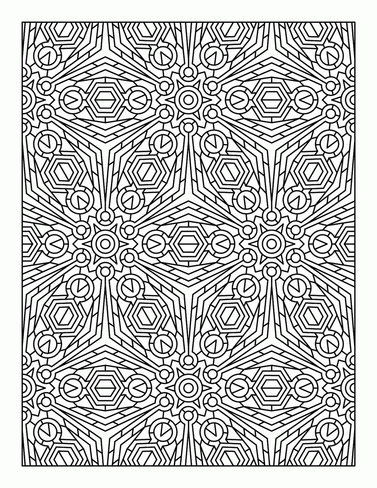 Tessellation Pdf - Coloring Pages for Kids and for Adults