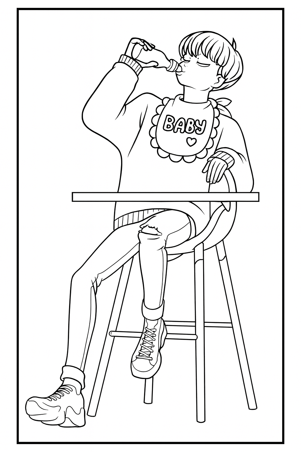 Free Baby Saja Spicy Challenge Winner Coloring Pages – Printable PDF (No  Login) - Saja Boys – KPop Demon Hunters