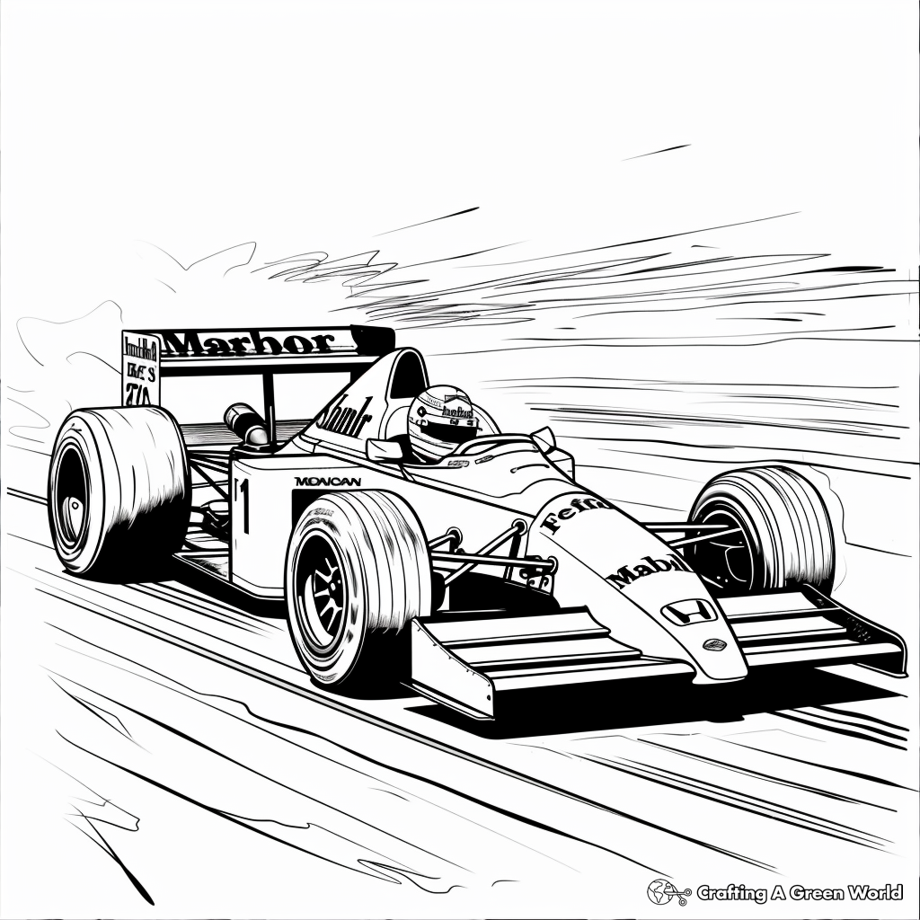 F1 Coloring Pages - Free & Printable!