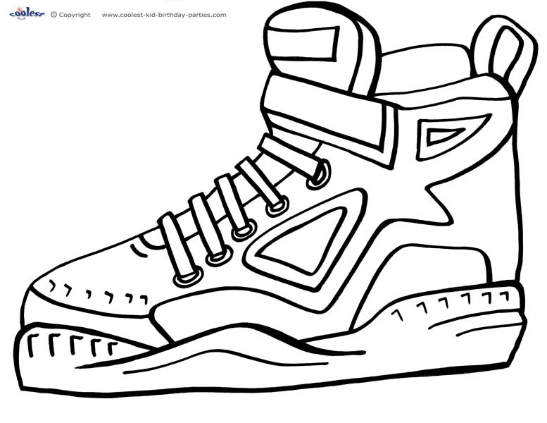 Lebron Shoes Coloring Pages - Coloring Nation