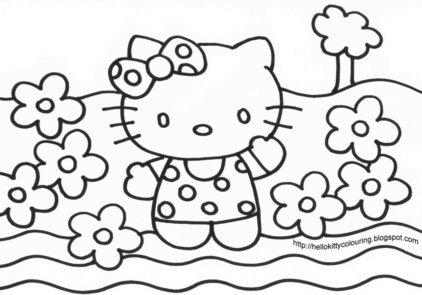coloring page hello kitty | Only Coloring Pages