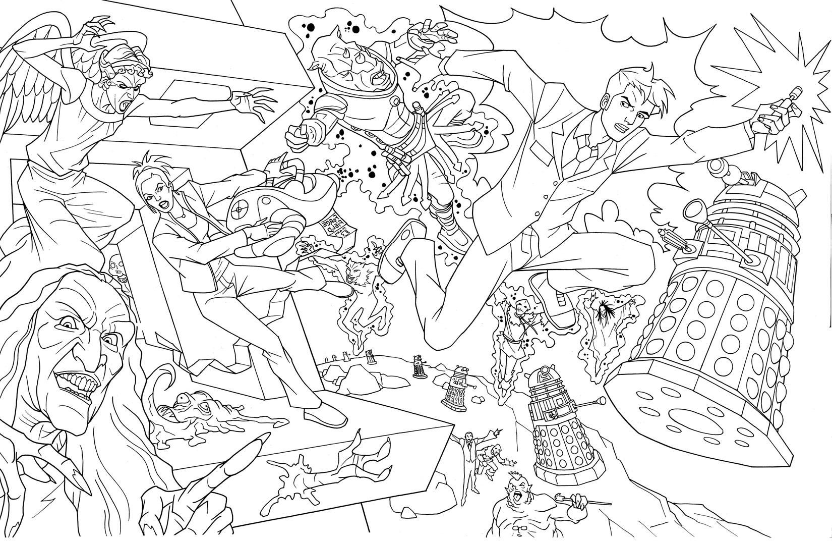 Doctor Who Coloring Pages Free #5 - Doctor Who Coloring Pages ...
