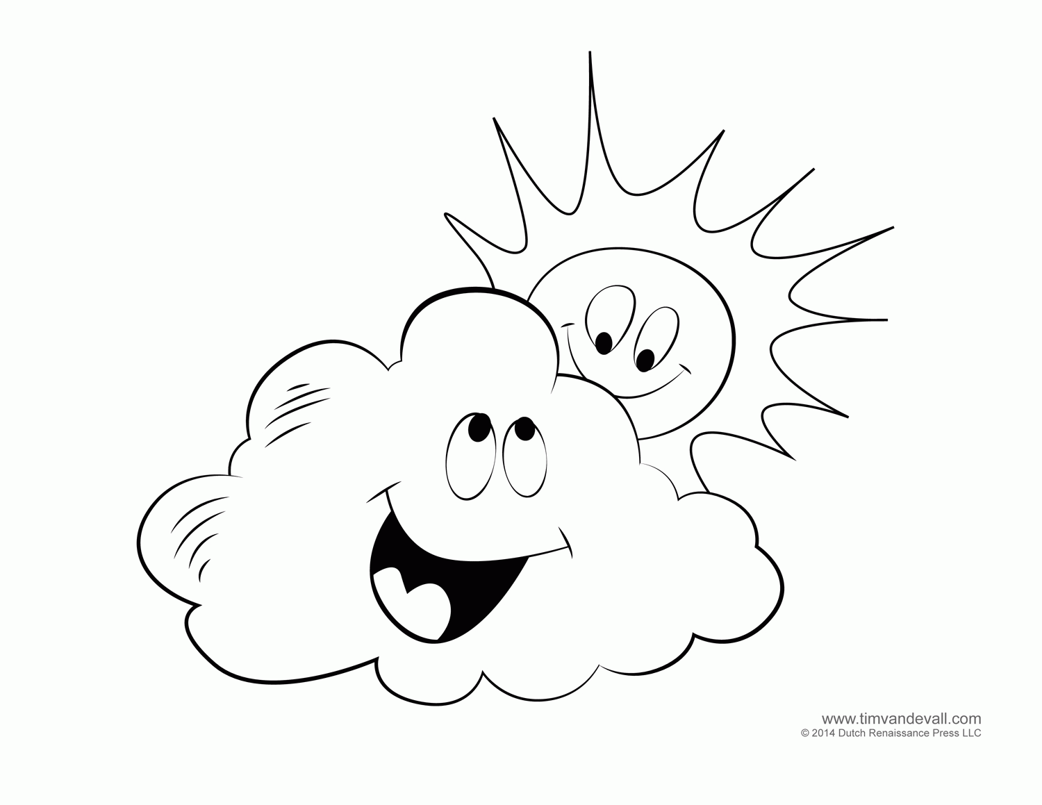 Weather for Kids | Free Cloud Templates and Weather Coloring Pages