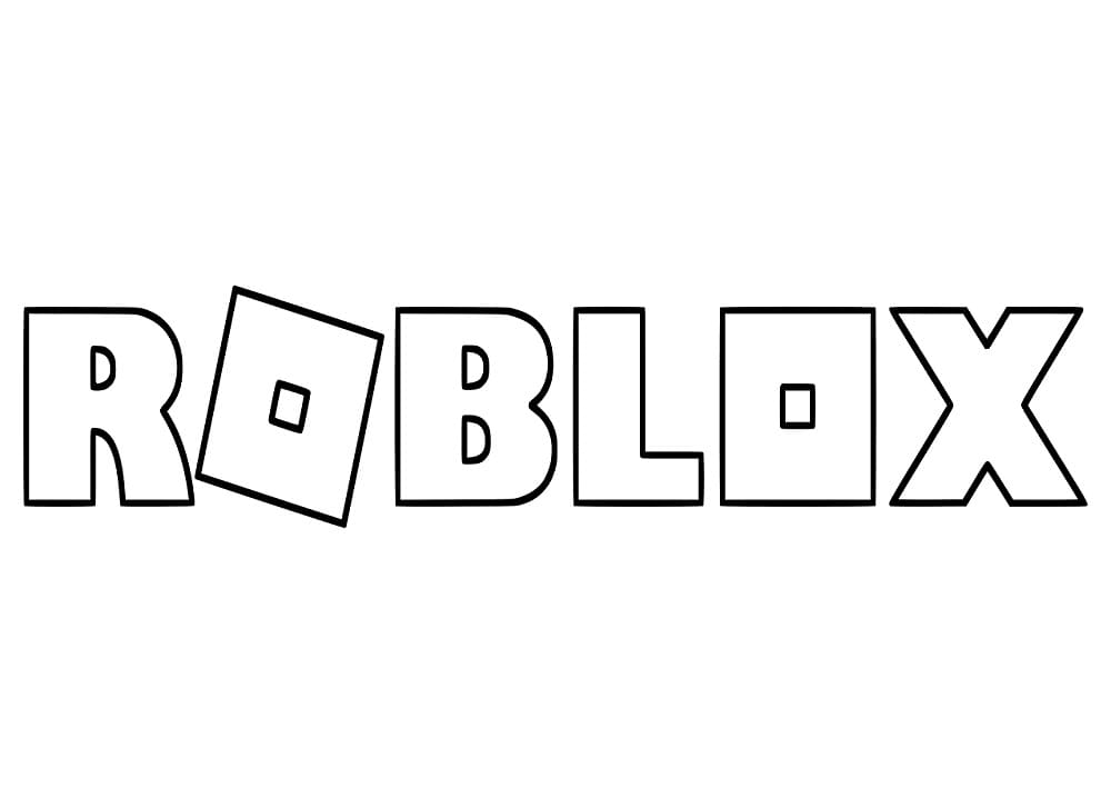 New Roblox Logo Coloring Page - Free ...