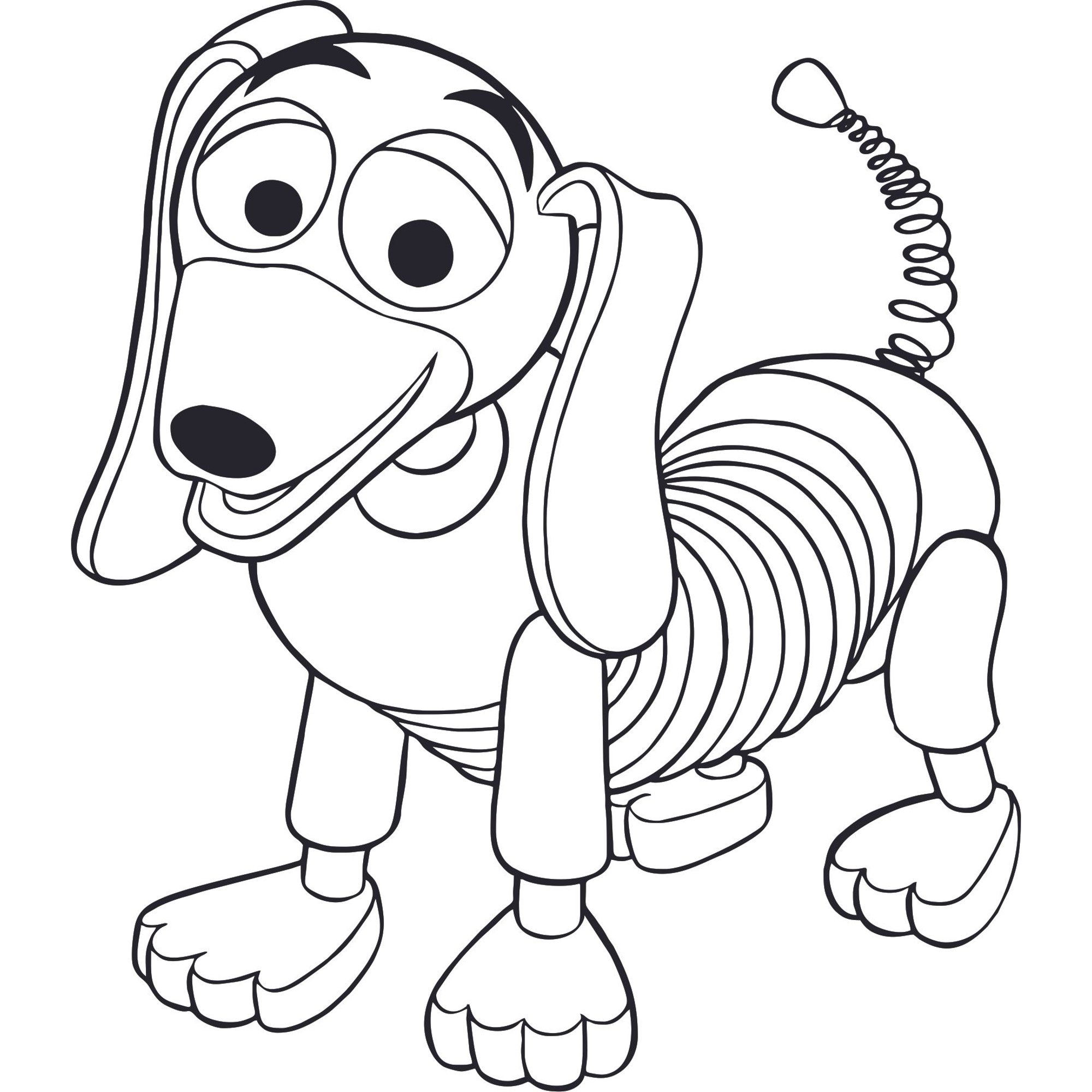 Slinky Dog coloring page