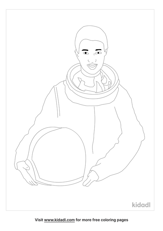 Dr. Mae Jemison Coloring Page | Free Famous Coloring Page | Kidadl