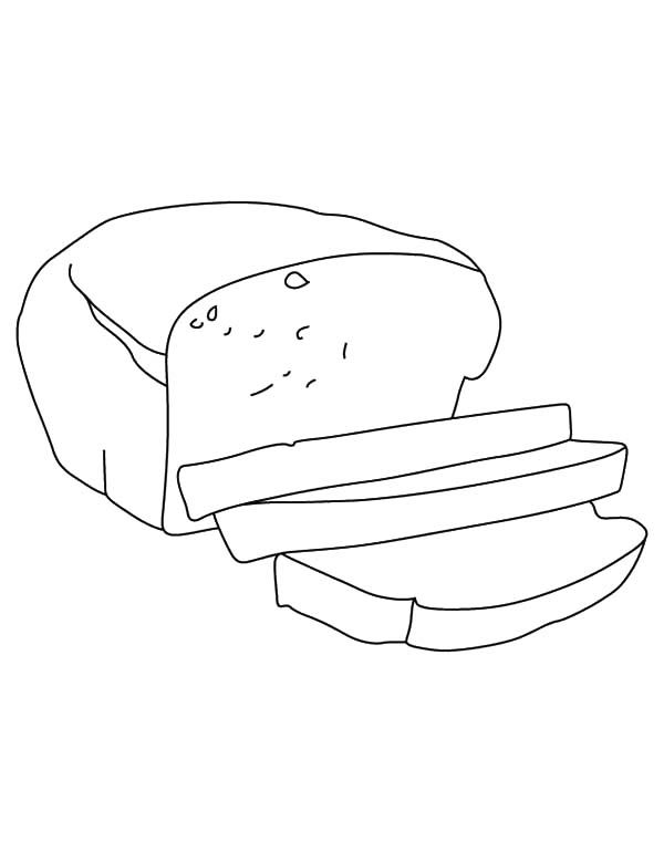 Bread Slice Outline Coloring Pages : Best Place to Color | Coloring pages,  Outline pictures, Color
