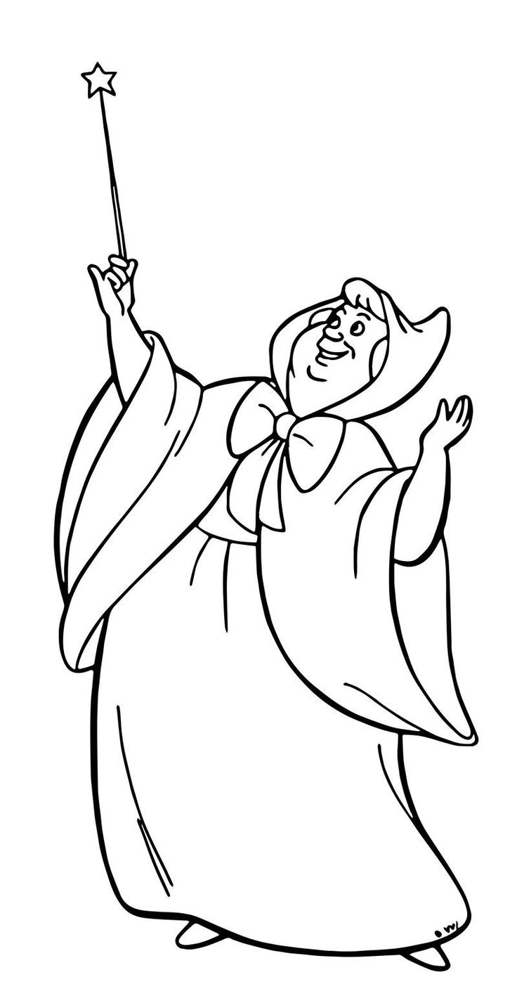Cinderella Fairy Godmother Coloring Pages 23 Also See The | Cinderella coloring  pages, Cinderella fairy godmother, Coloring pages
