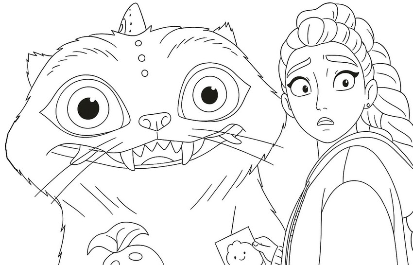 Coloring page Derpy - KPop Demon Hunters : Rumi 1
