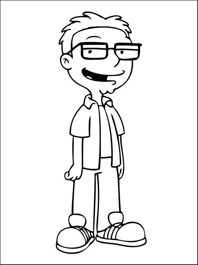 American Dad Coloring Pages Page 1