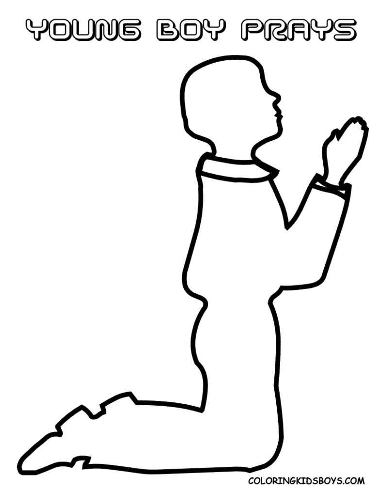 Children Praying Coloring Page Clipart Panda – Free Clipart Images ...